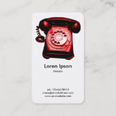 Red Hot line - wit Visitekaartje (Achterkant)