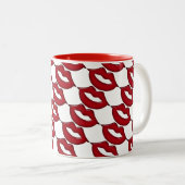 Red Hot Lips Coffee-Mok Tweekleurige Koffiemok (Voorkant rechts)