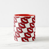 Red Hot Lips Coffee-Mok Tweekleurige Koffiemok (Center)