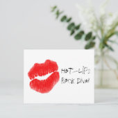 Red Hot Lips I Briefkaart (Staand voorkant)
