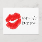 Red Hot Lips I Briefkaart (Voorkant)