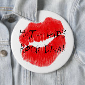 Red Hot Lips I Ronde Button 6,0 Cm (In situ)