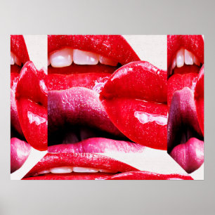 Red Hot Lipstick Lipstick Poster