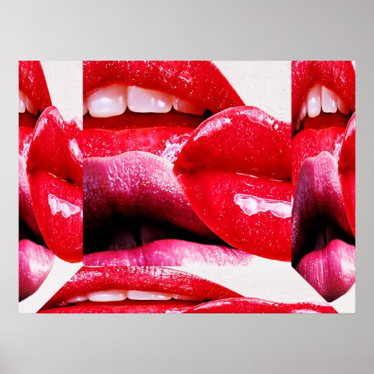 Red Hot Lipstick Lipstick Poster (Voorkant)