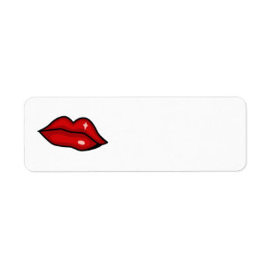RED HOT LUCIOUS KISS LIPS SHINY LIPGLOSS BEAUTY ETIKET