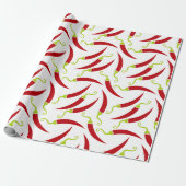 Red Hot Pepper Cadeaupapier (Uitgerold)