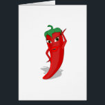 Red Hot Pepper Diva<br><div class="desc">Een rode en hete peper cartoon. Oorspronkelijk ontwerp. Aangepaste wenskaarten. Cadeauidee.</div>