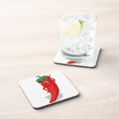 Red Hot Pepper Diva Bier Onderzetter (Rechterzijde)