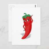Red Hot Pepper Diva Briefkaart (Voorkant / Achterkant)