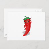 Red Hot Pepper Diva Briefkaart (Voorkant / Achterkant)