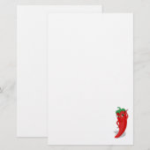 Red Hot Pepper Diva Briefpapier (Voorkant / Achterkant)