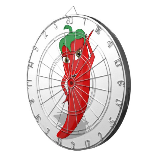 Red Hot Pepper Diva Dartbord (Voorkant Rechts)