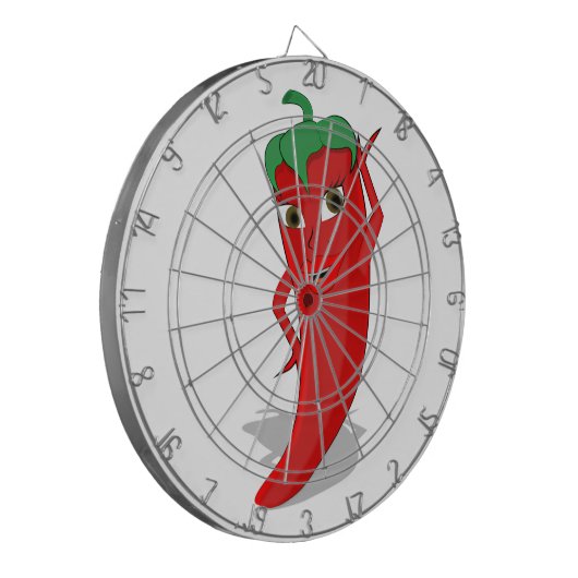 Red Hot Pepper Diva Dartbord (Voorkant Links)