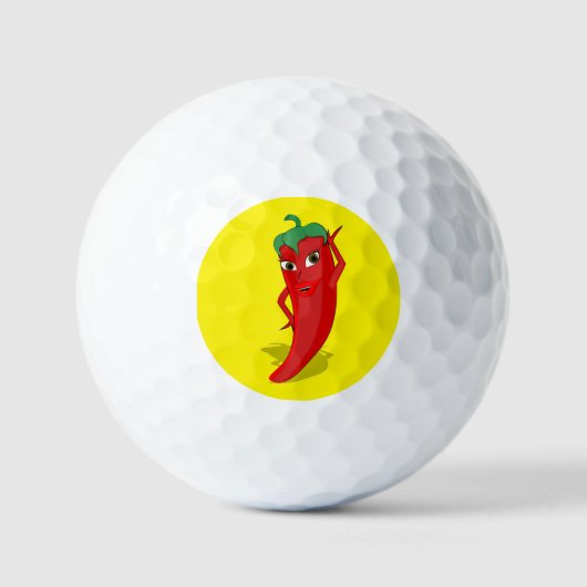 Red Hot Pepper Diva Golfballen (Voorkant)