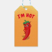 Red Hot Pepper Diva gradiënt Gift Labels Cadeaulabel (Voorkant)