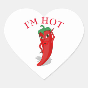 Red Hot Pepper Diva Hart Sticker