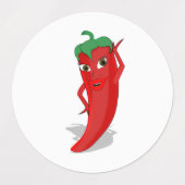 Red Hot Pepper Diva Labels (Design 1)