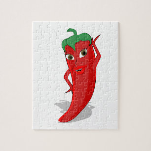 Red Hot Pepper Diva Legpuzzel