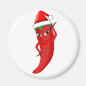 Red Hot Pepper Diva met Santas-Pet Magneet (Voorkant)