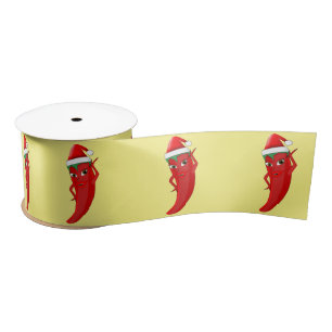 Red Hot Pepper Diva met Santas-Pet Satijnen Lint