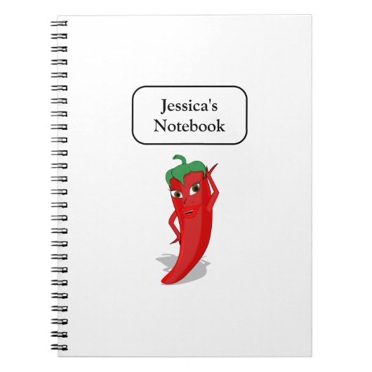 Red Hot Pepper Diva Notitieboek (Voorkant)