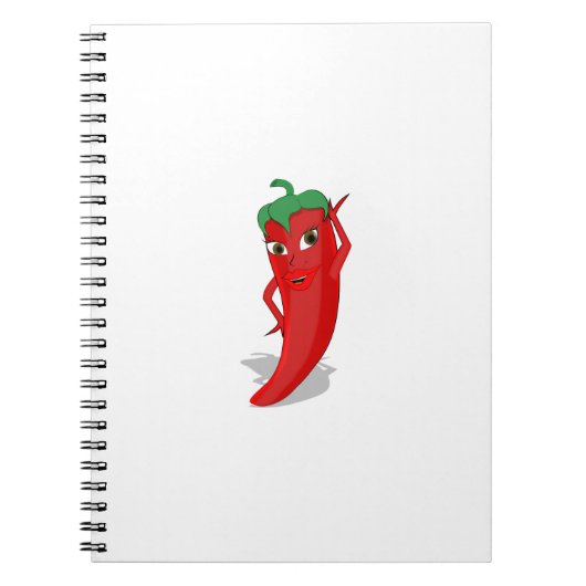 Red Hot Pepper Diva Notitieboek (Voorkant)