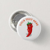 Red Hot Pepper Diva Ronde Button 3,2 Cm (Voorkant /achterkant)