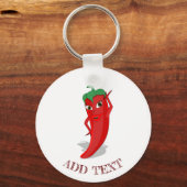 Red Hot Pepper Diva Sleutelhanger (Voorkant)