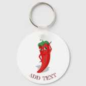 Red Hot Pepper Diva Sleutelhanger (Achterkant)