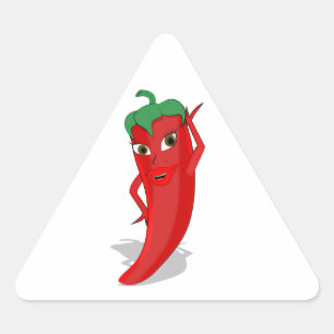 Red Hot Pepper Diva Sticker