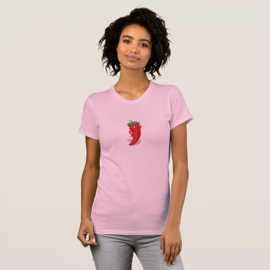 Red Hot Pepper Diva T-shirt (Voorkant volledig)