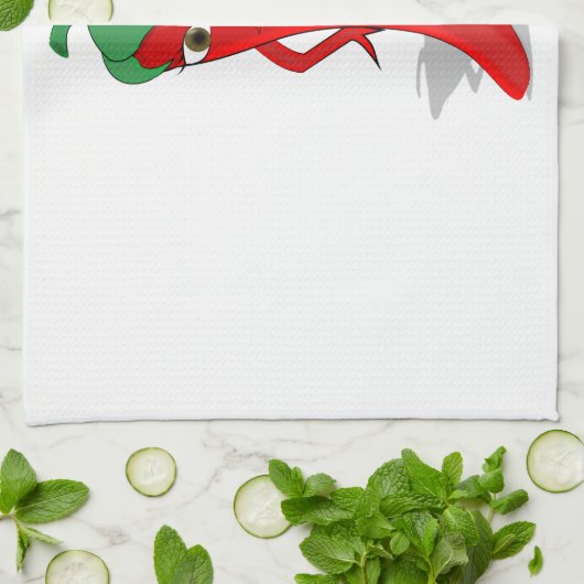 Red Hot Pepper Diva Theedoek (Gevouwen)