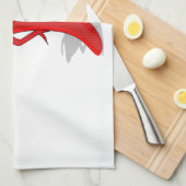 Red Hot Pepper Diva Theedoek (Quarter Fold)