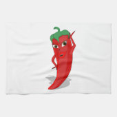 Red Hot Pepper Diva Theedoek (Horizontaal)