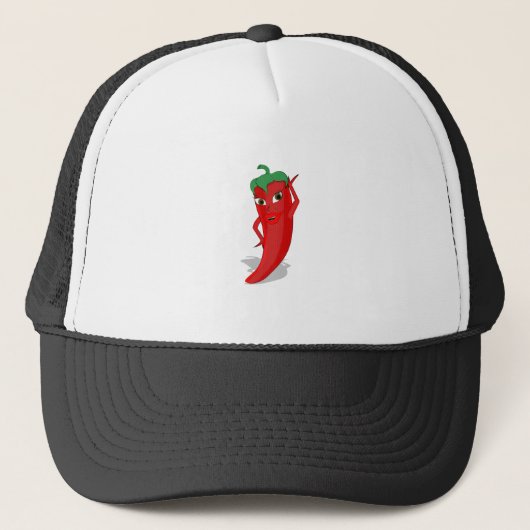 Red Hot Pepper Diva Trucker Pet (Voorkant)