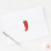 Red Hot Pepper Diva Vierkante Sticker (Envelop)