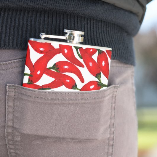 Red Hot Peppers Spicy  Heupfles (Voorbeeld)