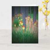 Red Hot Pokers, kaart (Gele Bloem)