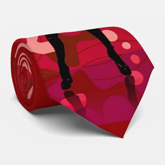 Red Hot Punk Diva Stropdas (Opgerold)