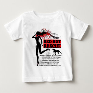 Red Hot Rescue-Baby-shirt - Grote Logo op voorzijd