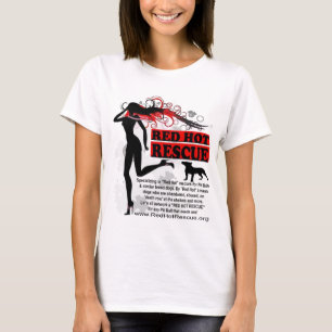 Red Hot Rescue Shirt-ontwerp - Grote Logo op voorz T-shirt