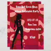 Red Hot Rock Diva III Kaart (Voorkant / Achterkant)