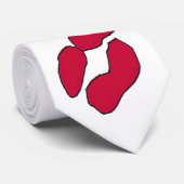 Red Hot Rock Diva Lips II Stropdas (Opgerold)