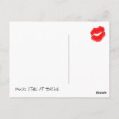 Red Hot Rock Diva Lips IV Briefkaart (Achterkant)