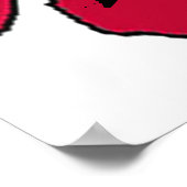 Red Hot Rock Star Diva Lips I Poster (Hoek)