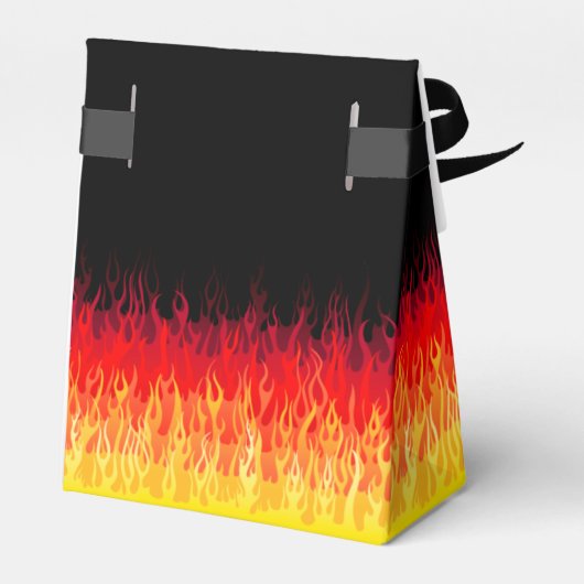 Red Hot Rod Flames Bedankdoosjes (Achterkant)