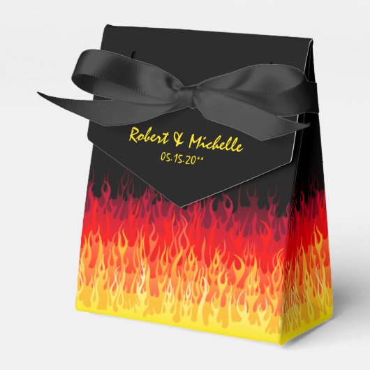 Red Hot Rod Flames Bedankdoosjes (Voorkant Zijde)