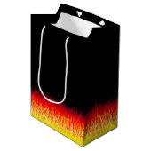 Red Hot Rod Flames Medium Cadeauzakje (Voorkant Gekanteld)