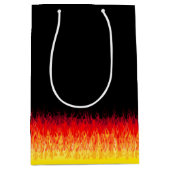 Red Hot Rod Flames Medium Cadeauzakje (Voorkant)