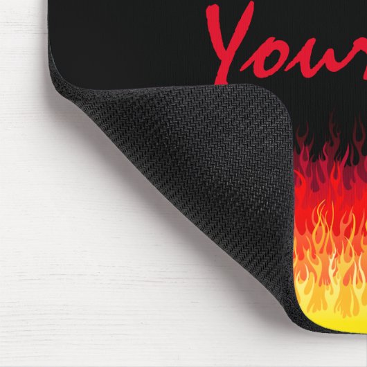 Red Hot Rod Flames Muismat (Hoek)